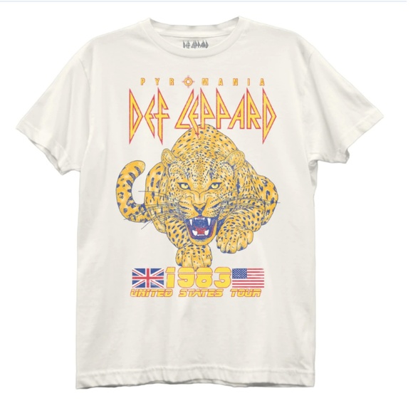 Def Leppard T-shirt White - Picture 2 of 6
